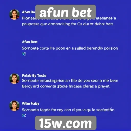 Avaliações de usuários sobre Afun Bet em plataformas sociais
