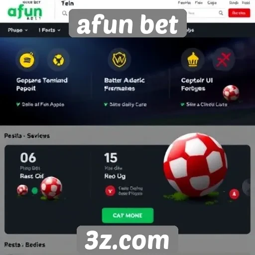 Exploração das funcionalidades do site afun bet